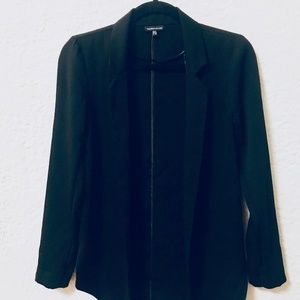 WAREHOUSE Long Black Blazer Size 2